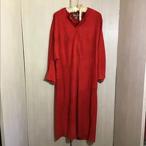 Maurice Sasson Vintage Suede Dress